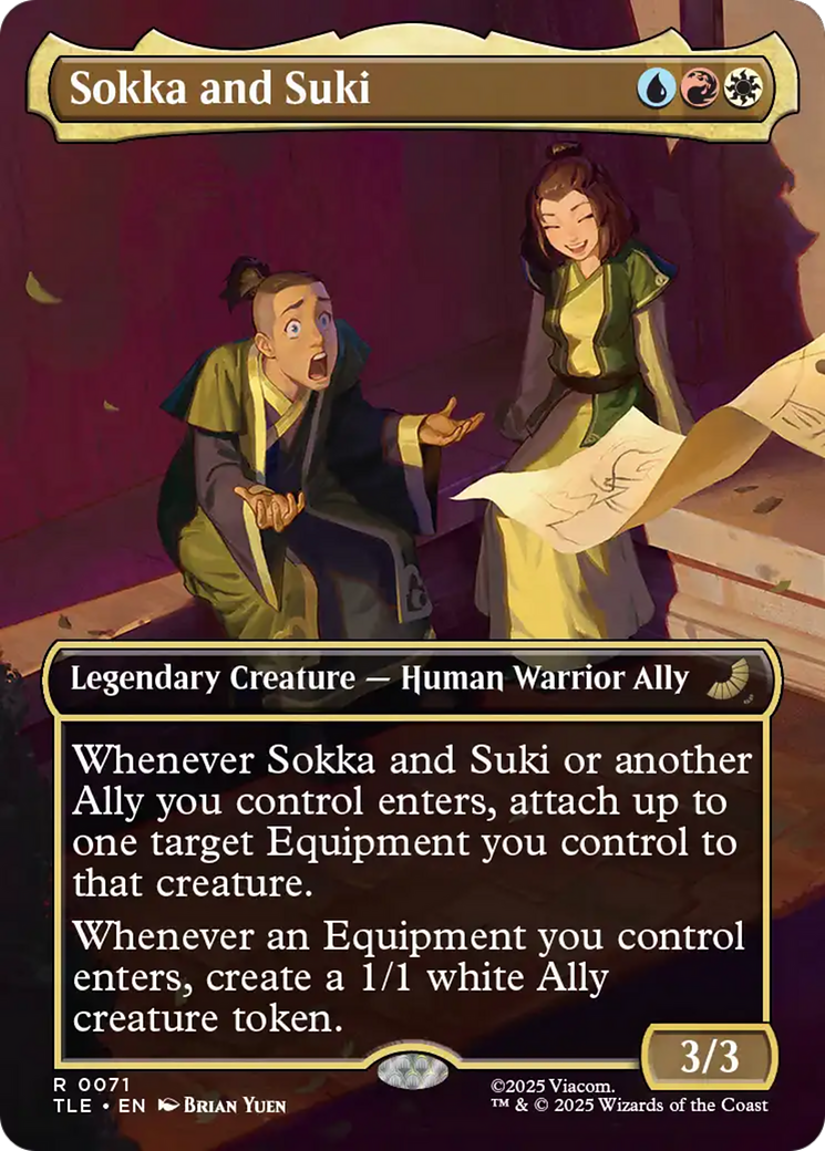 Sokka and Suki (0071) (Borderless) - Foil tle