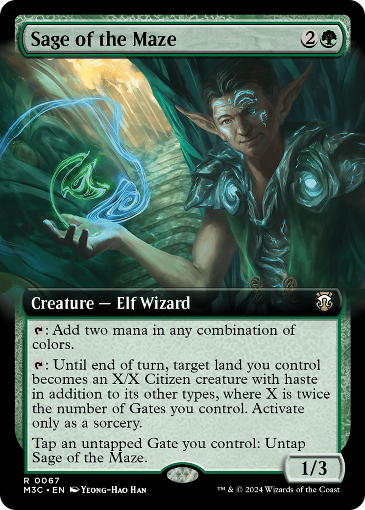 Sage of the Maze (0067) (Extended Art) - Ripple Foil