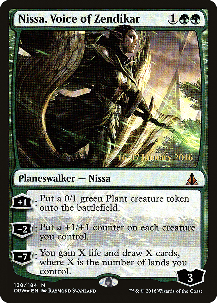 Nissa, Voice of Zendikar (138) (Prerelease) - Foil