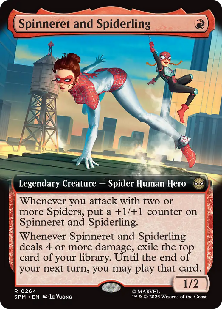 Spinneret and Spiderling (0264) (Extended Art) - Foil