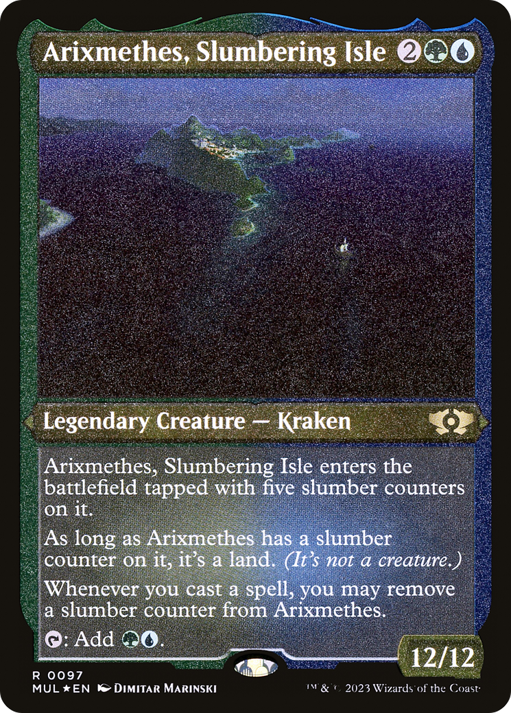 Arixmethes, Slumbering Isle (0097) - Foil Etched