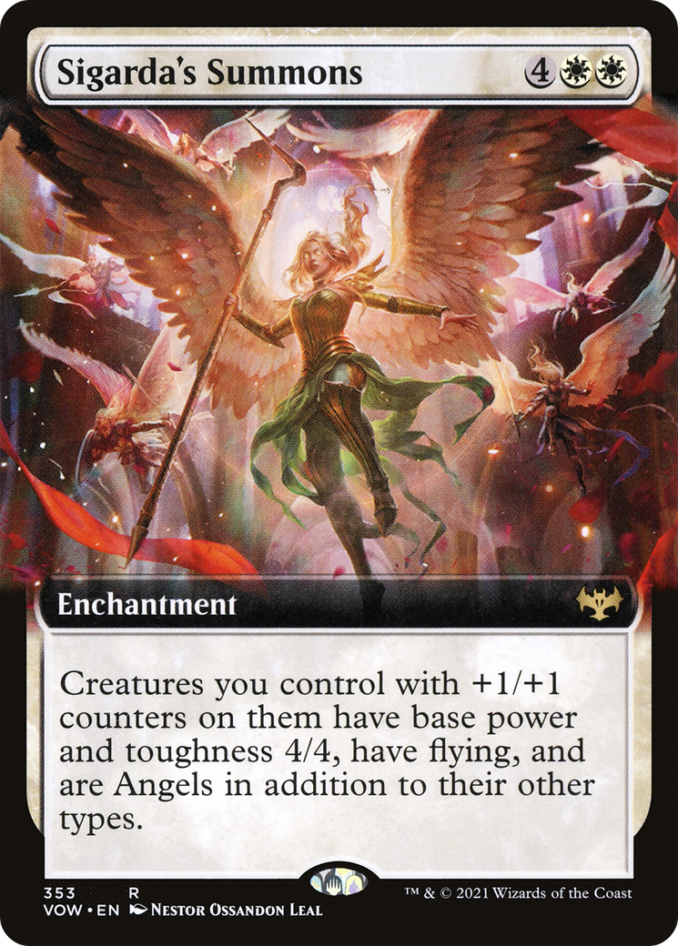 Sigarda's Summons (353) (Extended Art) - Foil
