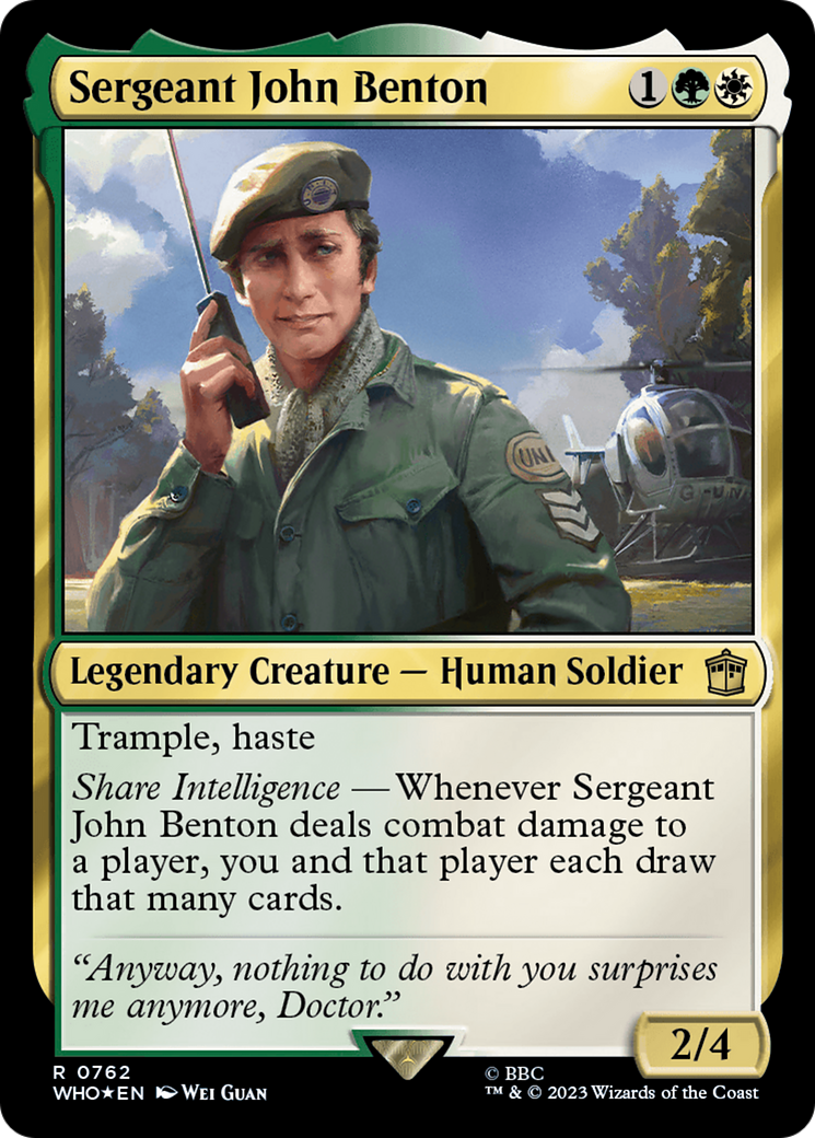 Sergeant John Benton (0762) - Surge Foil