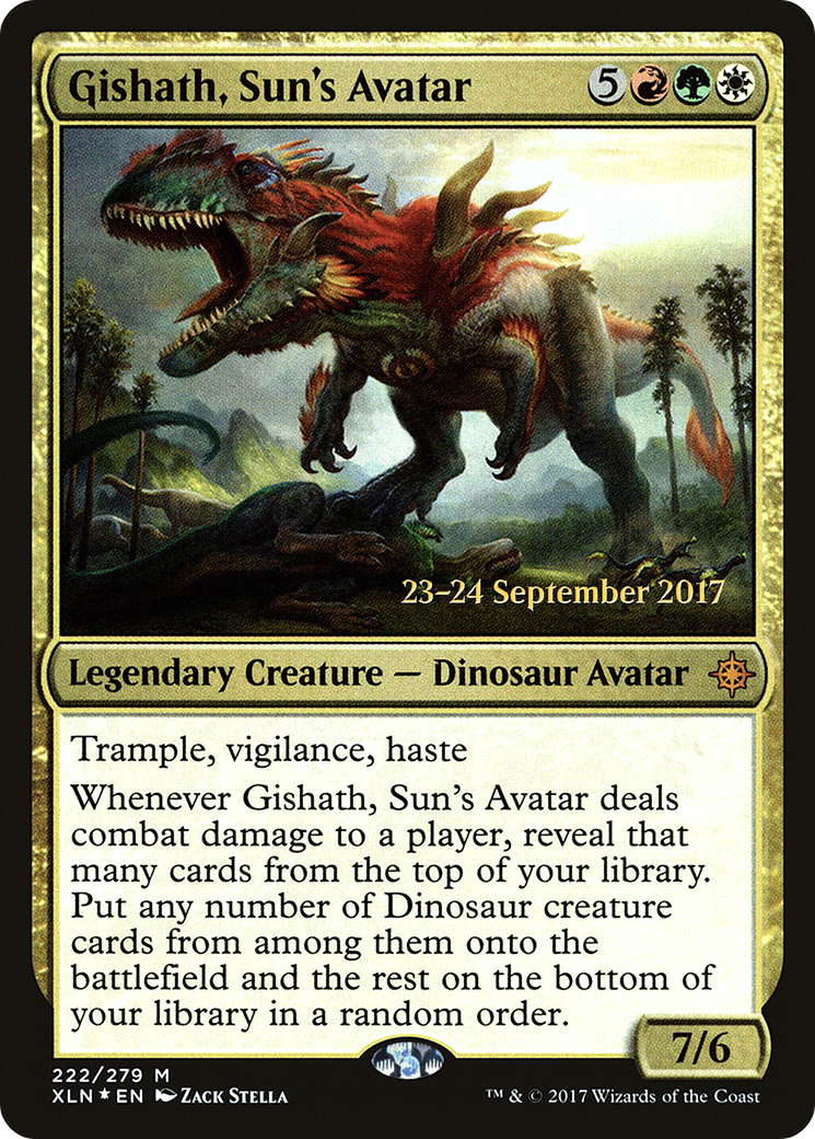 Gishath, Sun's Avatar (222) (Prerelease) - Foil