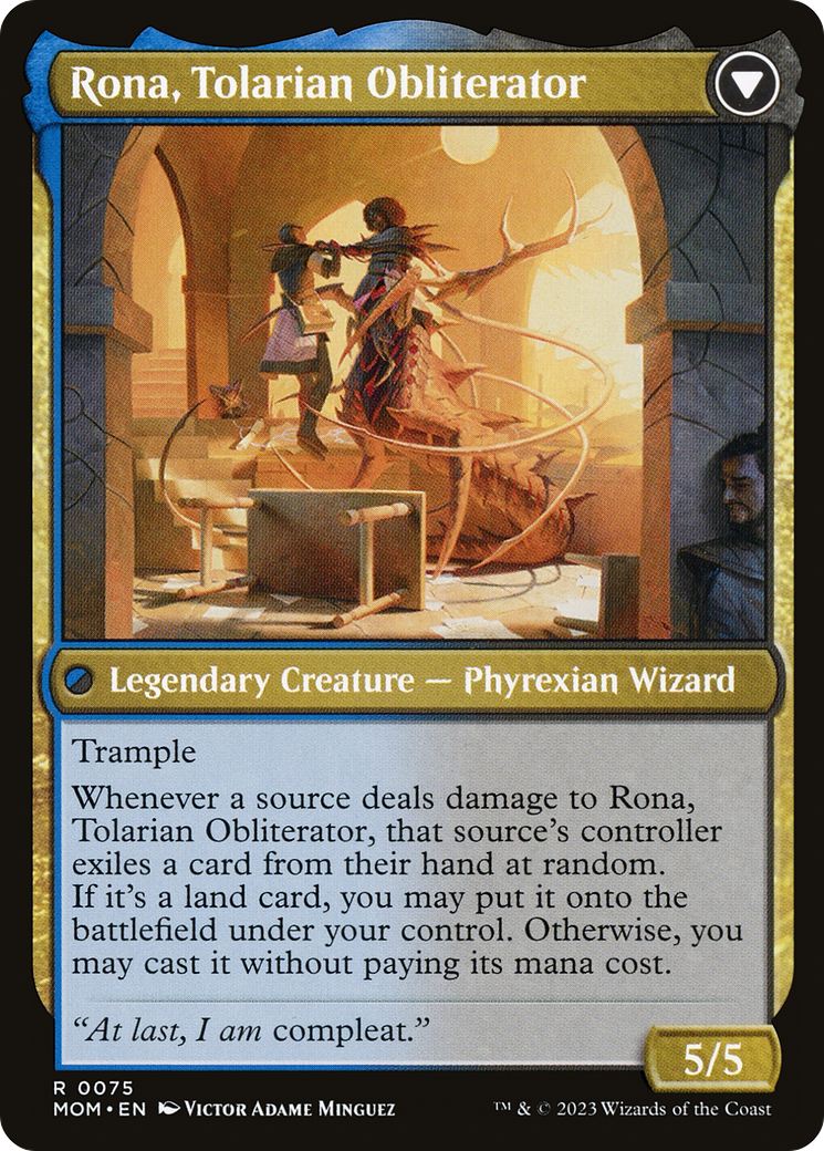 Rona, Herald of Invasion // Rona, Tolarian Obliterator (0075) (Promo Pack) (PMOM)