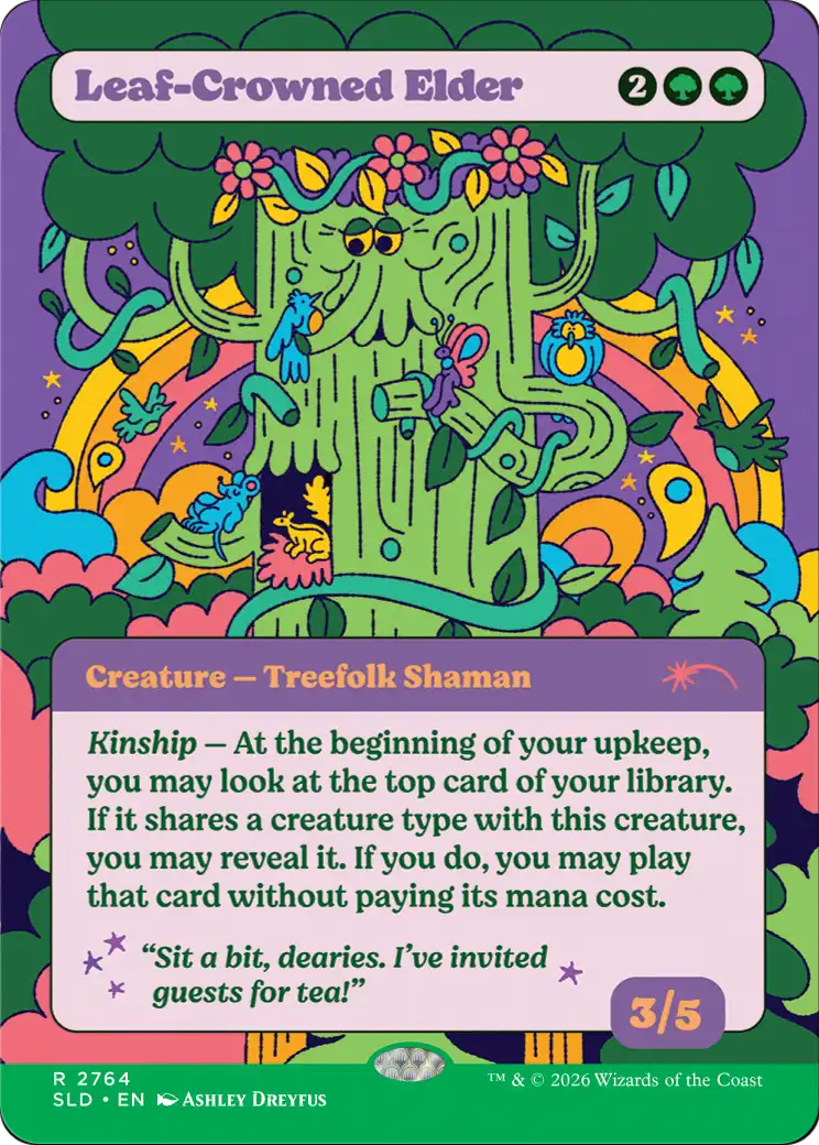 Leaf-Crowned Elder (2764) (Showcase) (SLD) - Foil