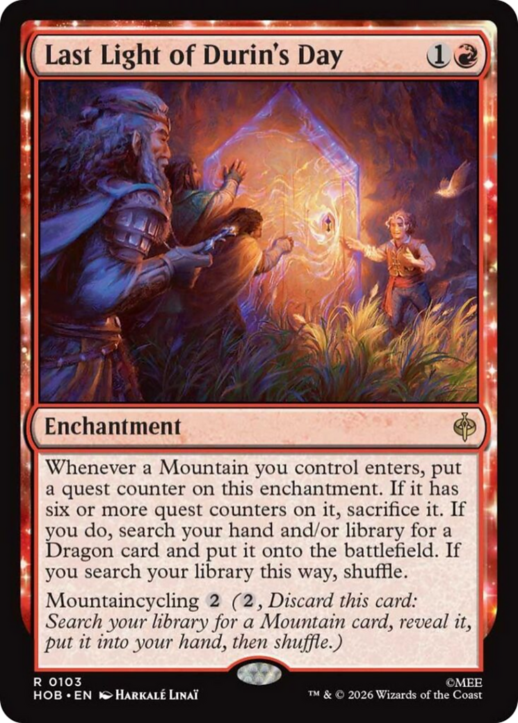Last Light of Durin's Day (HOB) - Foil