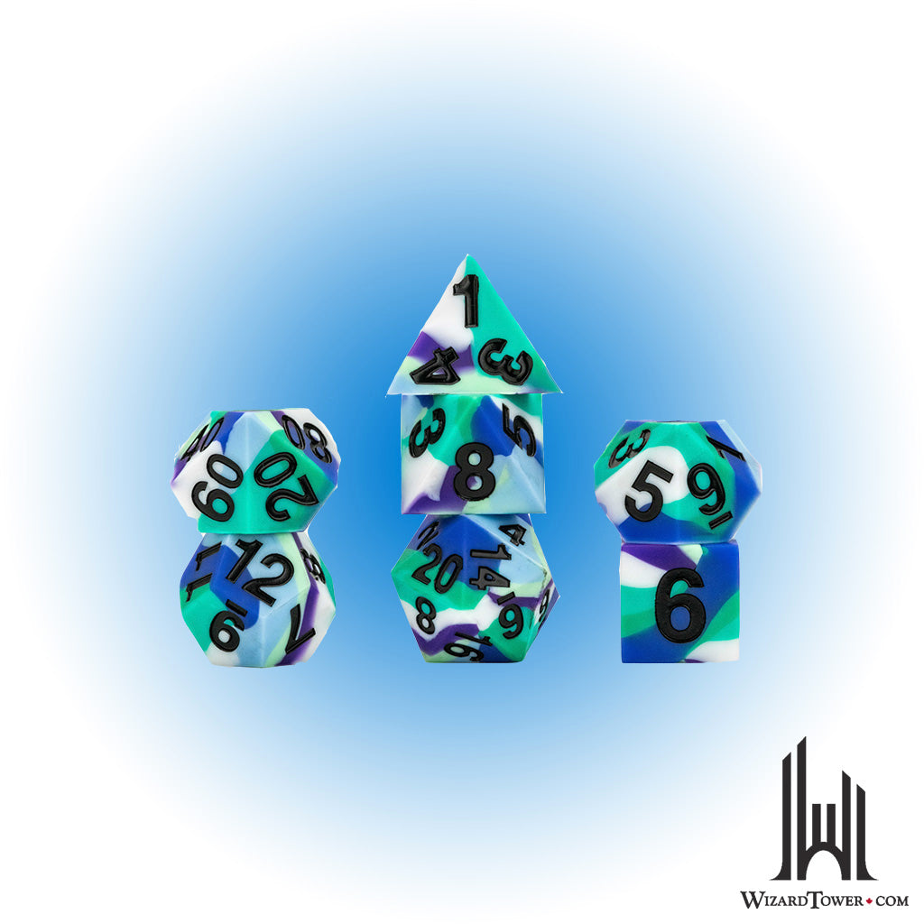 Dice Set - Silicone Pride Gay 7ct