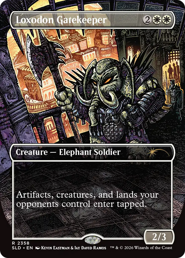 Loxodon Gatekeeper (2358) (Borderless) (SLD) - Foil