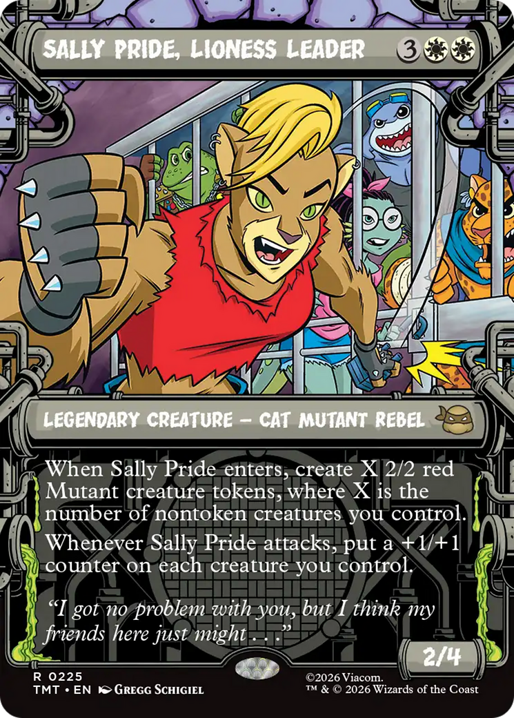 Sally Pride, Lioness Leader (0225) (Sewer Frame) (TMT) - Foil