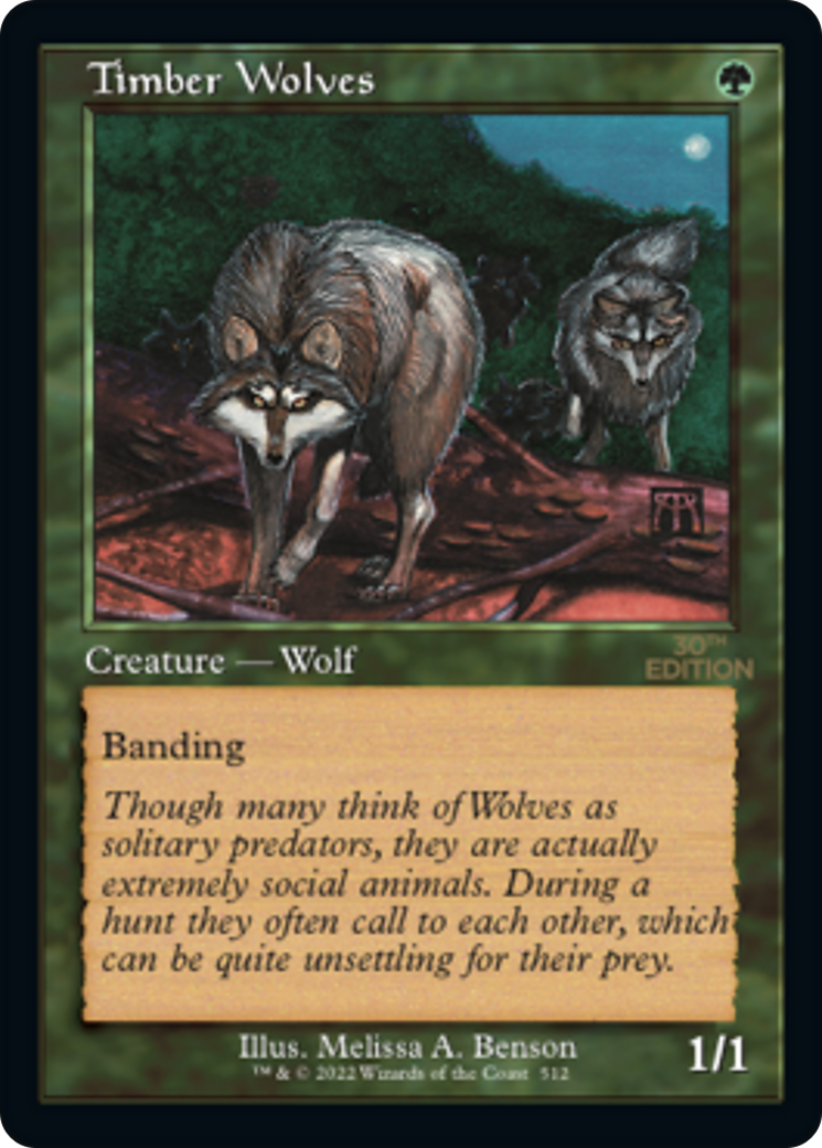 Timber Wolves (Retro Frame)