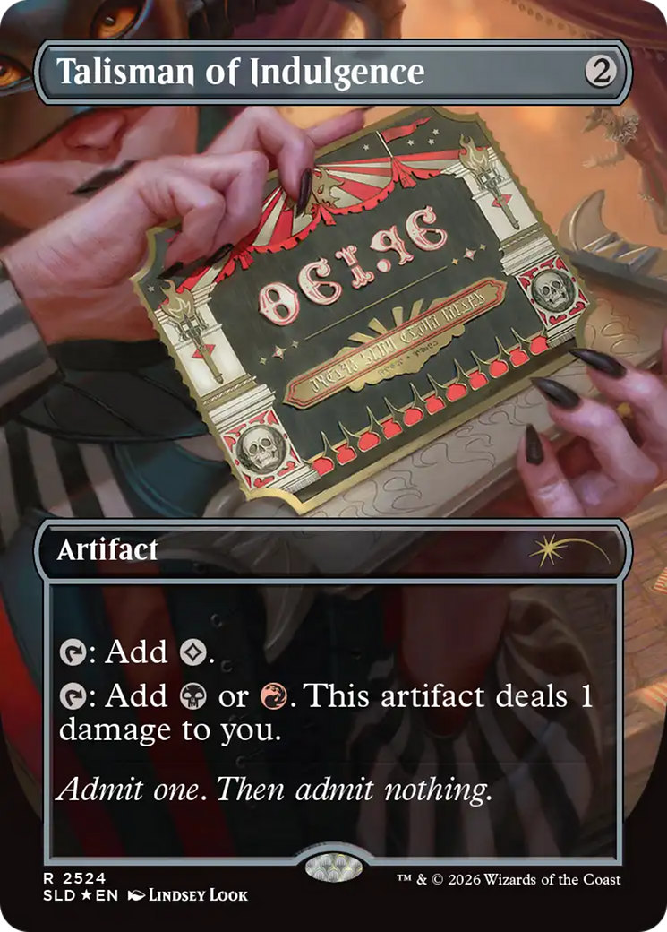 Talisman of Indulgence (2524) (Borderless) (SLD) - Foil