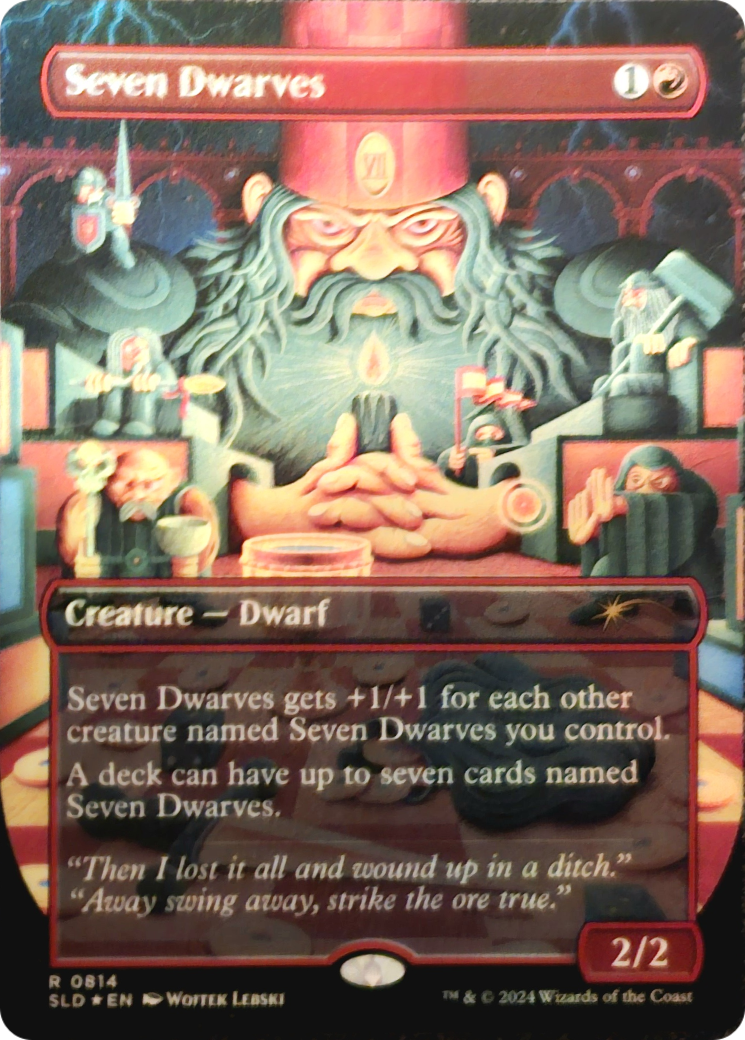 Seven Dwarves (0814) (Borderless) - Foil