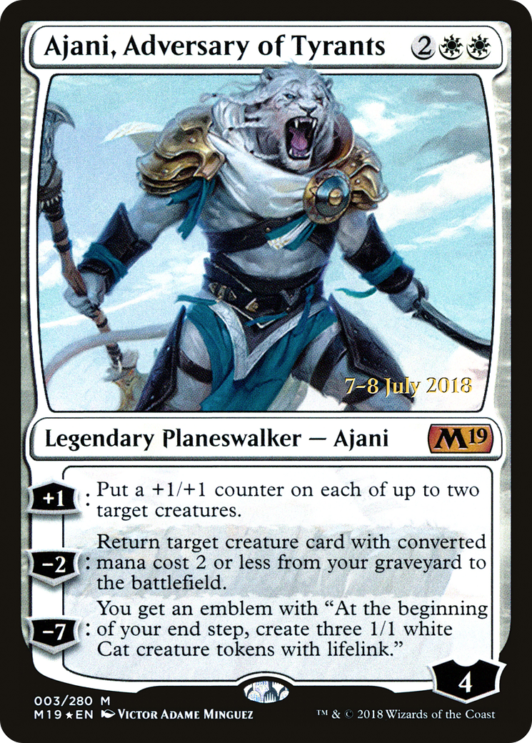 Ajani, Adversary of Tyrants (003) (Prerelease) - Foil