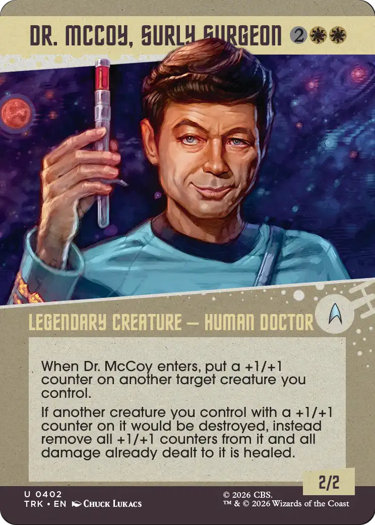 Dr. McCoy, Surly Surgeon (0402) (Showcase) (TRK)