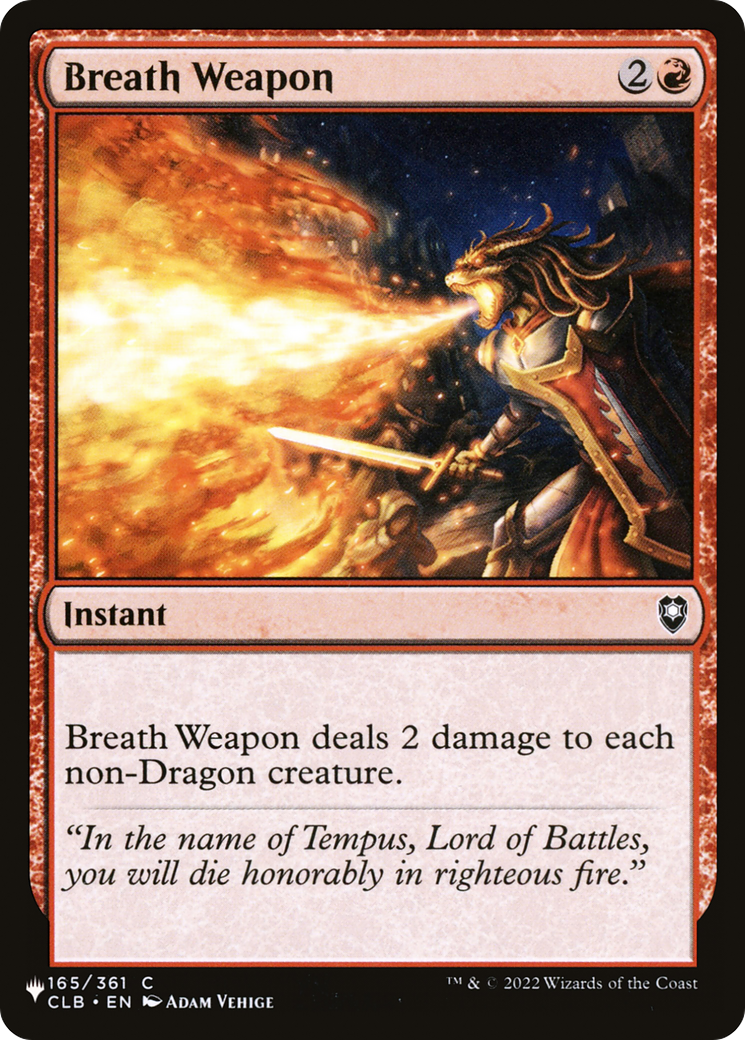 Breath Weapon (CLB-165) (PLST)