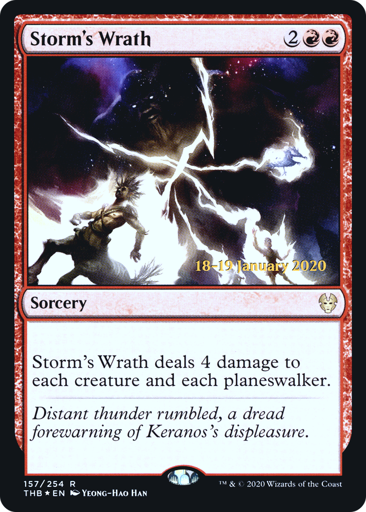Storm's Wrath (157) (Prerelease) - Foil