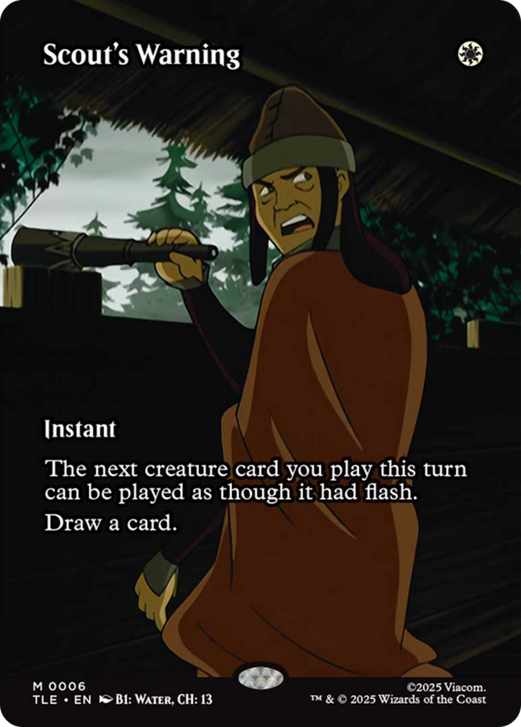 Scout's Warning (0006) (Borderless) - Foil tle