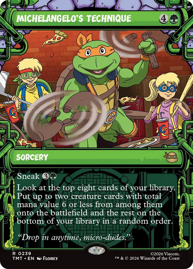 Michelangelo's Technique (0239) (Sewer Frame) (TMT) - Foil