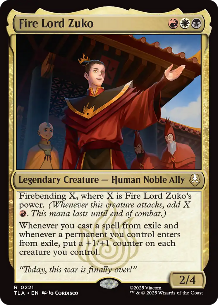 Fire Lord Zuko tla