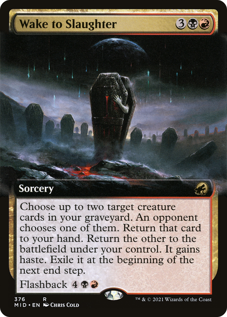 Wake to Slaughter (376) (Extended Art) - Foil