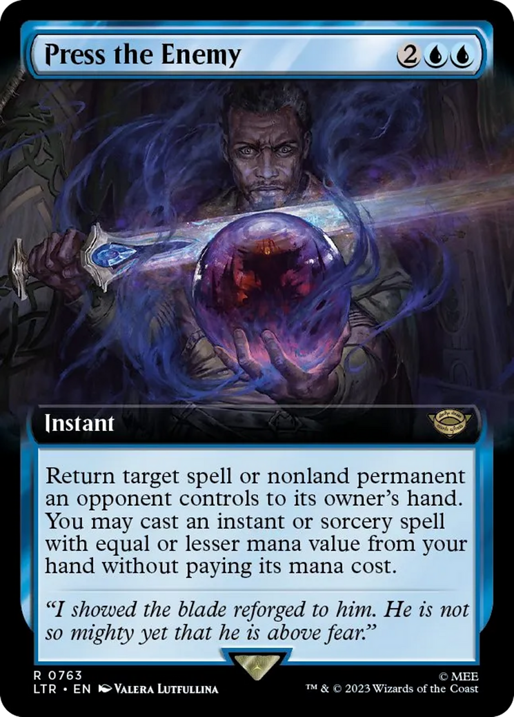 Press the Enemy (0763) (Extended Art) - Surge Foil