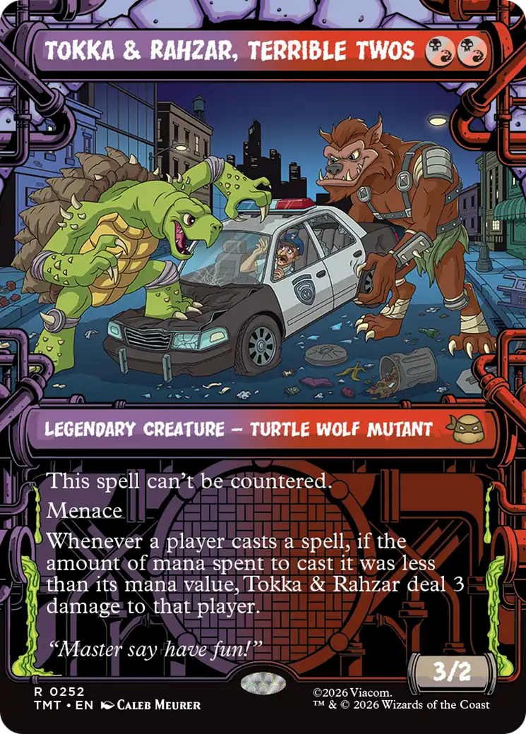Tokka & Rahzar, Terrible Twos (0252) (Sewer Frame) (TMT)