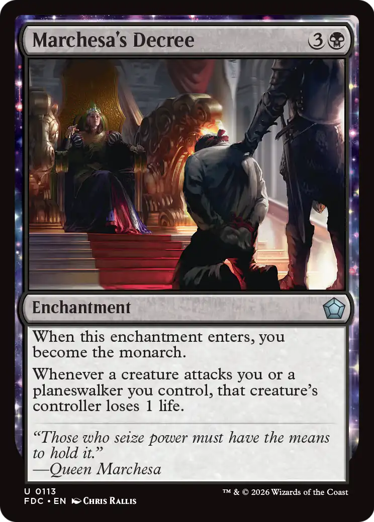 Marchesa's Decree (FDC)
