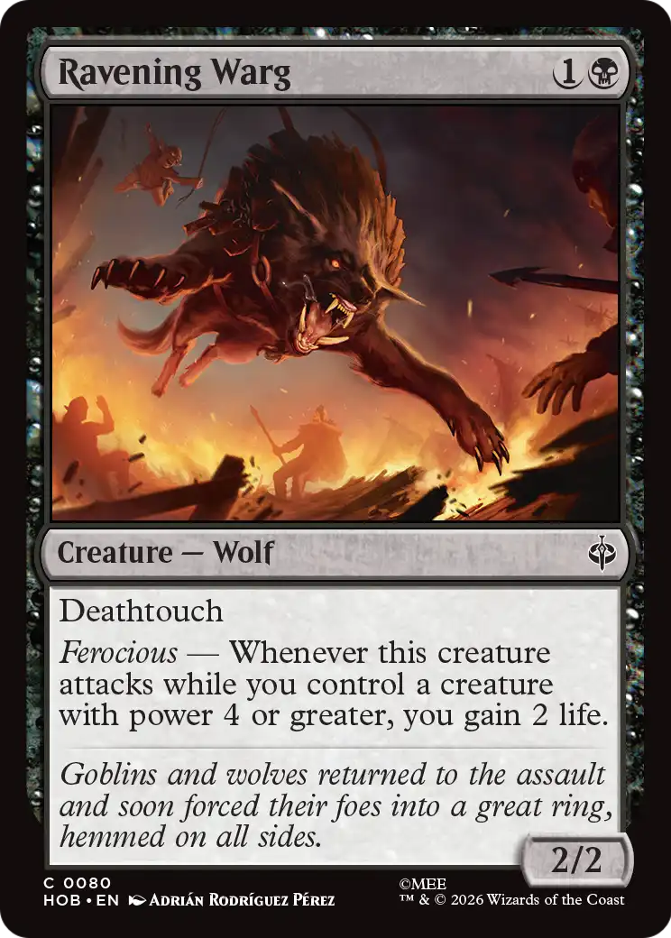 Ravening Warg (HOB)