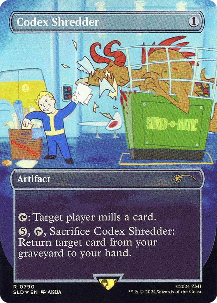 Codex Shredder (0790) (Borderless) - Rainbow Foil