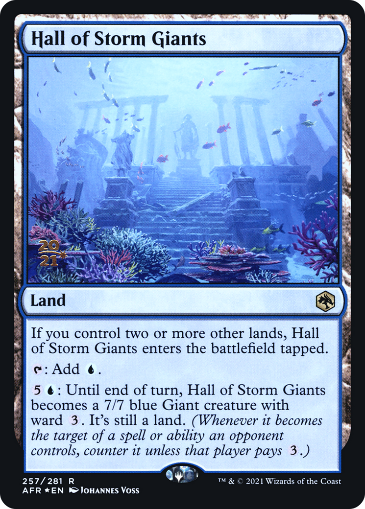 Hall of Storm Giants (257) (Prerelease) - Foil