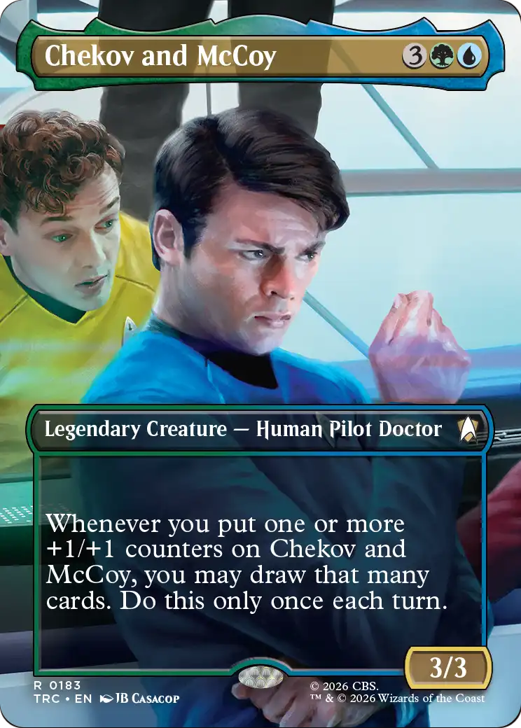 Chekov and McCoy (0183) (Borderless) (TRC) - Foil