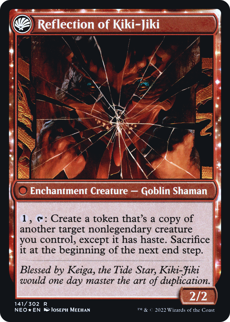Fable of the Mirror-Breaker // Reflection of Kiki-Jiki (141) (Prerelease) (PNEO) - Foil