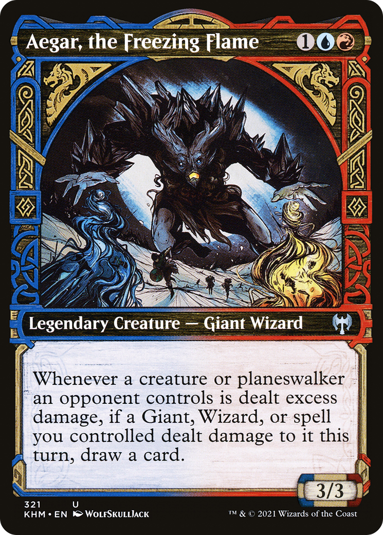 Aegar, the Freezing Flame (321) (Showcase) - Foil