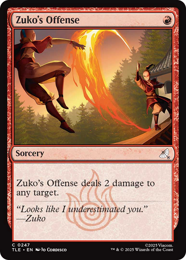Zuko's Offense (0247) - Foil tle
