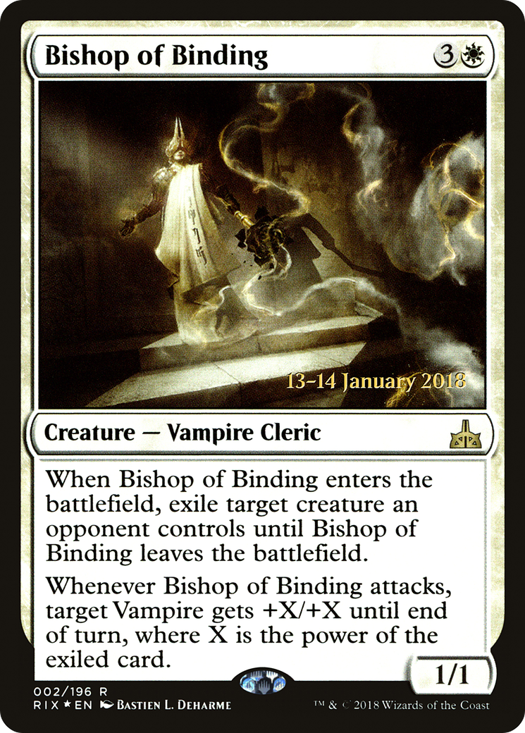 Bishop of Binding (002) (Prerelease) - Foil