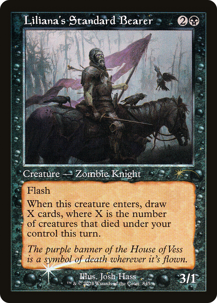 Liliana's Standard Bearer (845) (Retro Frame) - Foil