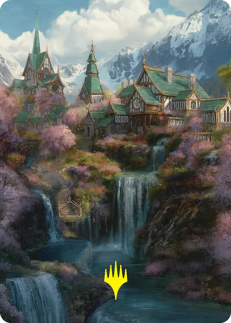 Rivendell (40/54) Art Card (HOB) - Gold-Stamped Signature