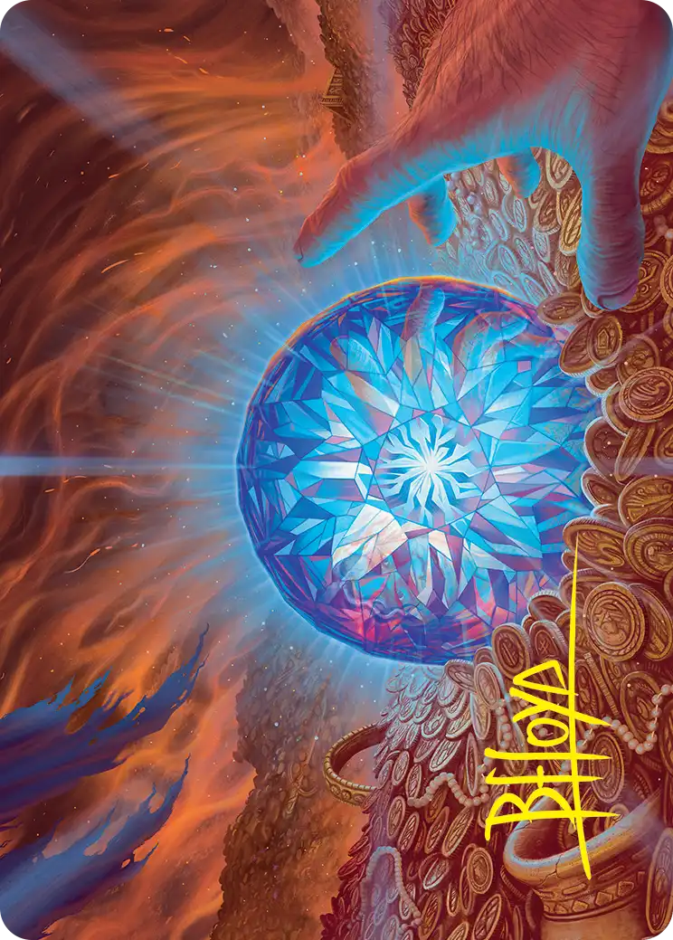 The Arkenstone (44/54) Art Card (HOB) - Gold-Stamped Signature