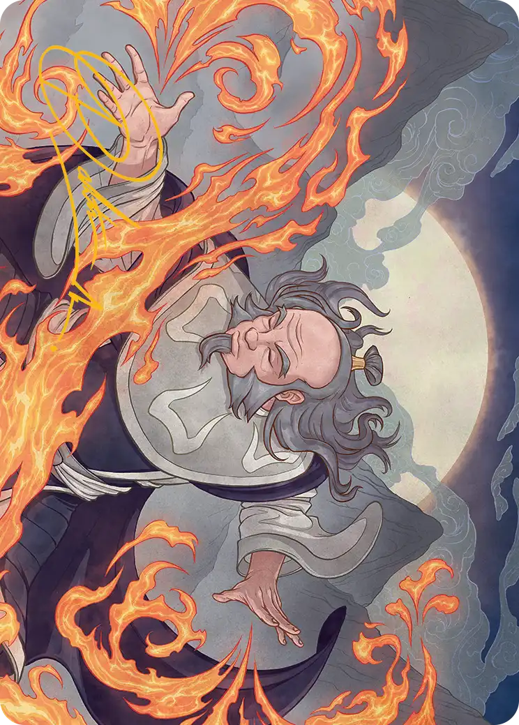 Iroh, Grand Lotus (47/54) Art Card - Gold-Stamped Signature tla