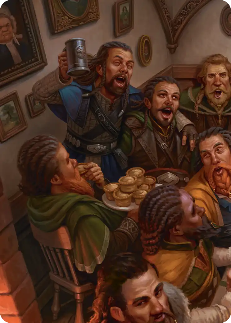 Fíli and Kíli, Joyous Scene (01/12) Art Card (HOB)