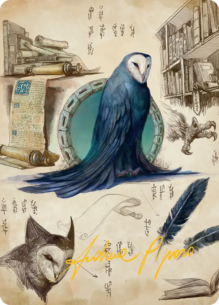 Wan Shi Tong, Librarian (33/54) Art Card - Gold-Stamped Signature tla
