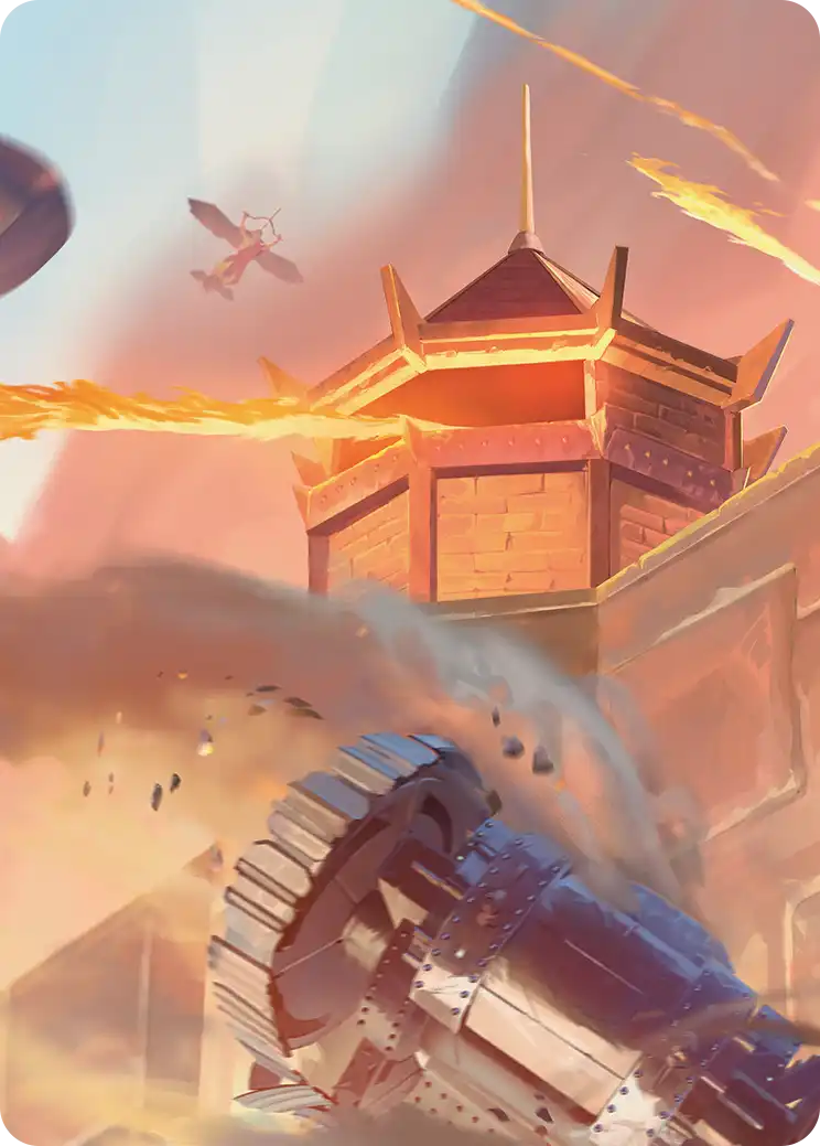 Fire Nation Turret Art Card tla