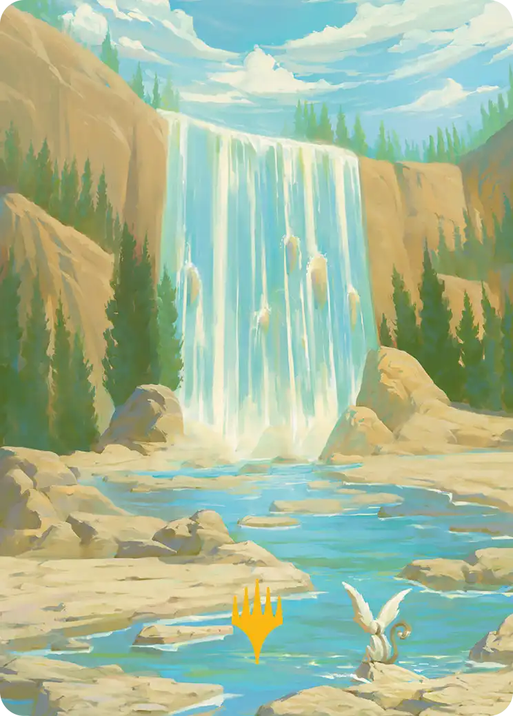 Island (51/54) Art Card - Gold-Stamped Signature tla