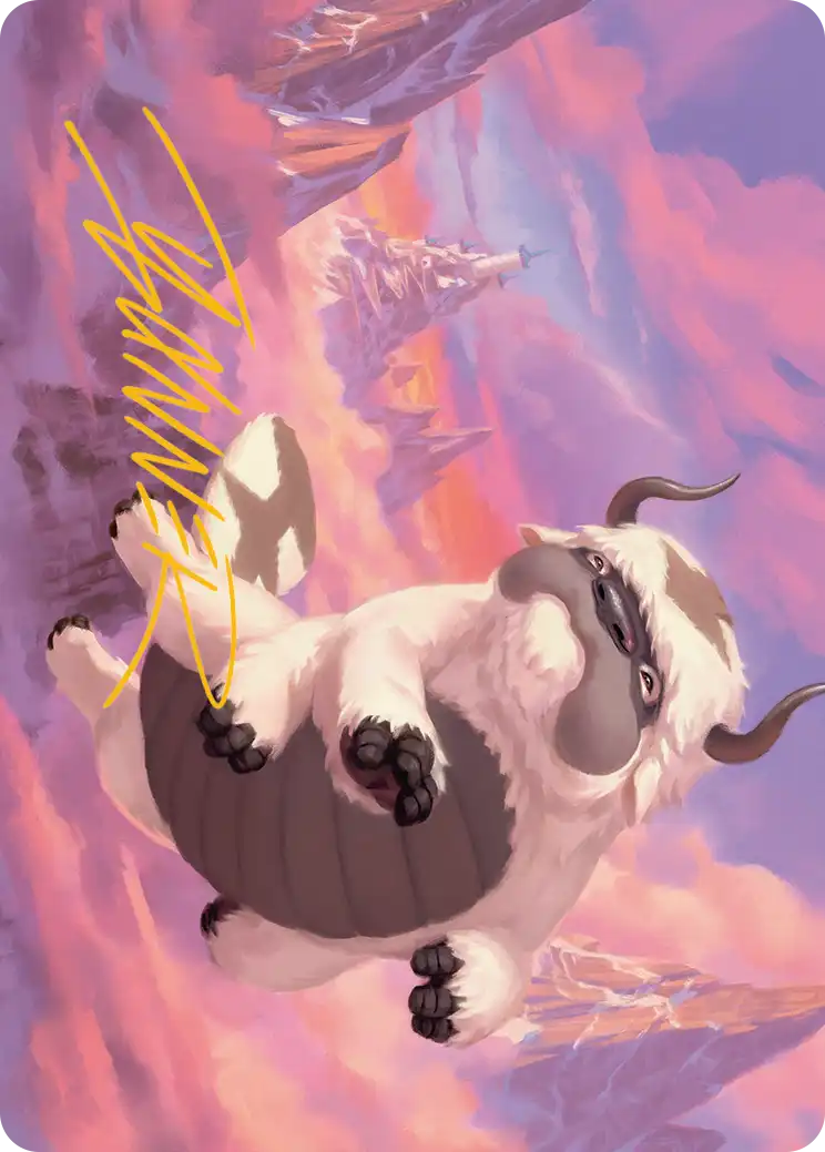 Appa, Aang's Companion (31/54) Art Card - Gold-Stamped Signature tla