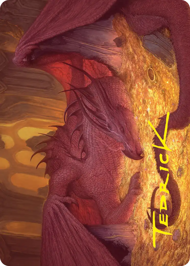 Smaug the Magnificent (43/54) Art Card (HOB) - Gold-Stamped Signature