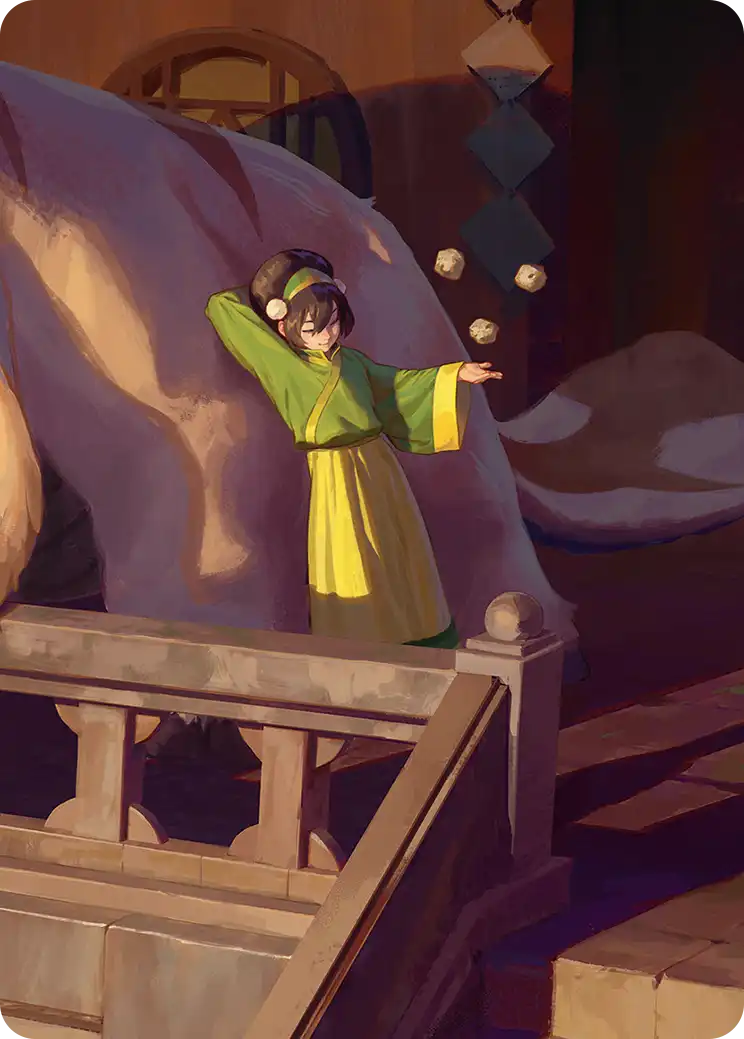 Toph, Greatest Earthbender Art Card tla