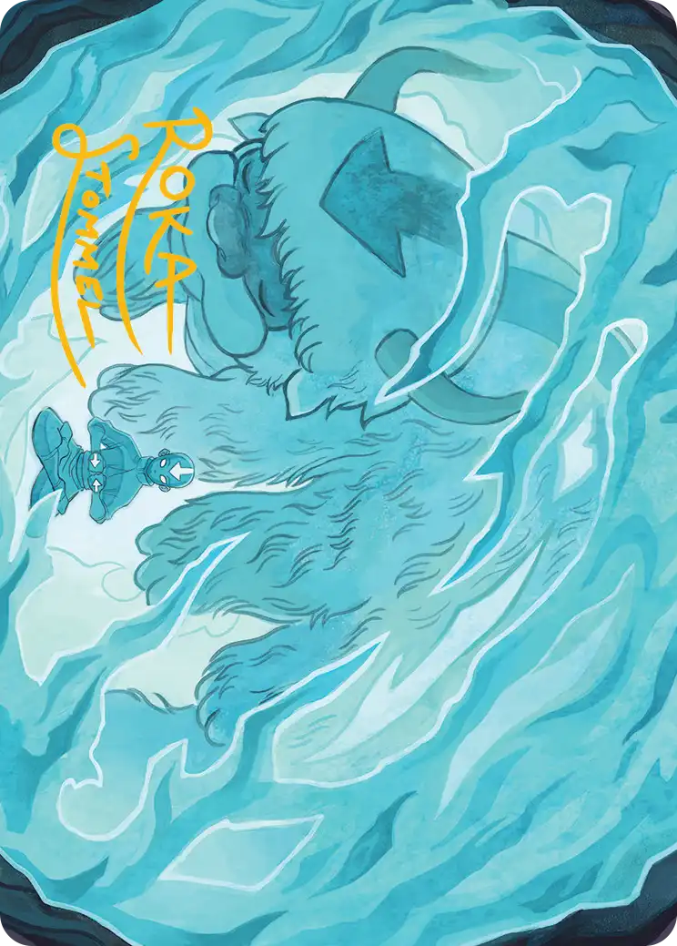 Aang's Iceberg (40/54) Art Card - Gold-Stamped Signature tla