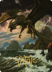 Ancient Bronze Dragon (03/81) Art Card (ACLB) - Gold-Stamped Signature