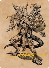 Taunting Kobold (57/81) Art Card (ACLB) - Gold-Stamped Signature